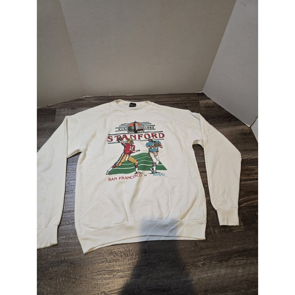 Vintage San Francisco Miami Super Bowl XIX Stanford Sweatshirt XL  #134
